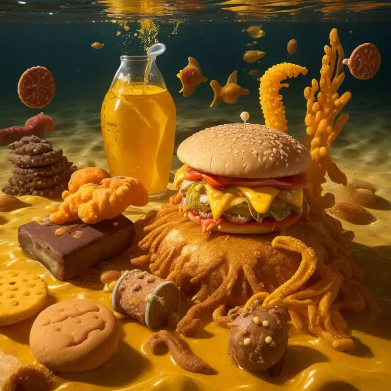 Junk food under the sea
